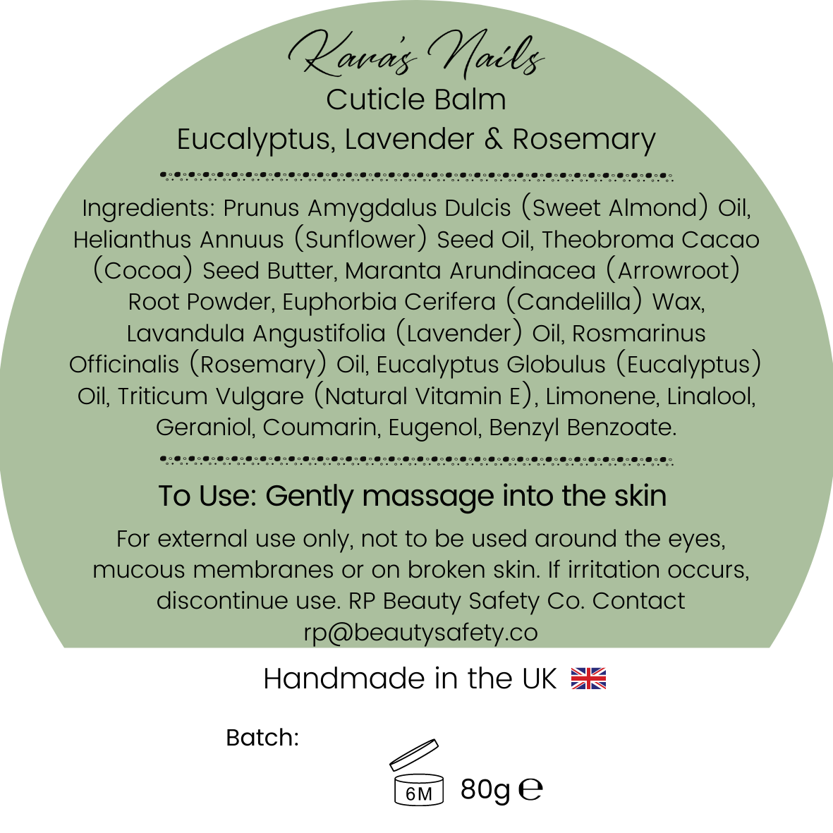 Cuticle Balm 80g